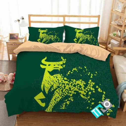 Ncaa South Florida Bulls 6 Logo N 3d Duvet Cover