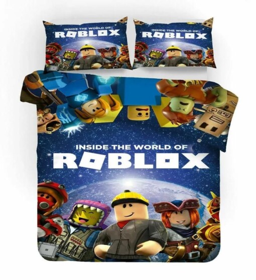 Roblox Team 40 Duvet Cover Pillowcase Bedding Sets Home Decor