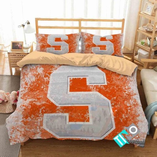 Ncaa Syracuse Orange Logo 3d Printed Bedding Sets 8211 1