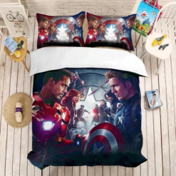 The Avengers Bedding Sets Duvet Cover Bedroom Quilt Bed Sets