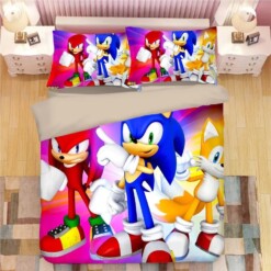 Sonic The Hedgehog 6 Duvet Cover Quilt Cover Pillowcase Bedding