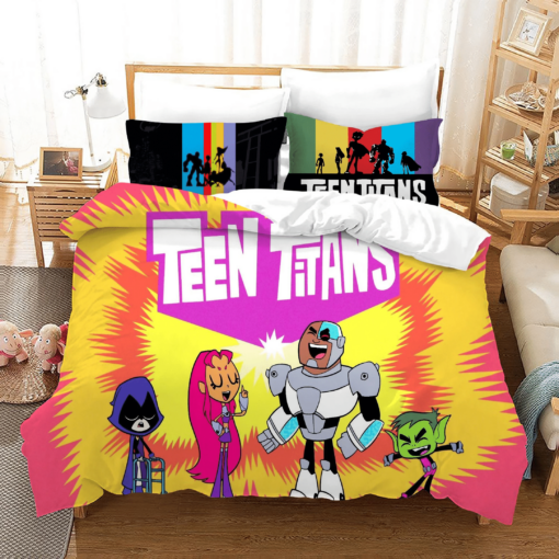 Teen Titans Go 28 Duvet Cover Quilt Cover Pillowcase Bedding