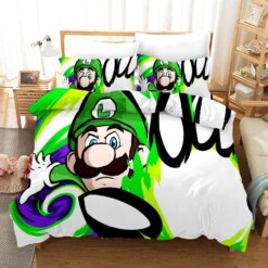 Super Smash Bros Ultimate Mario 21 Duvet Cover Quilt Cover