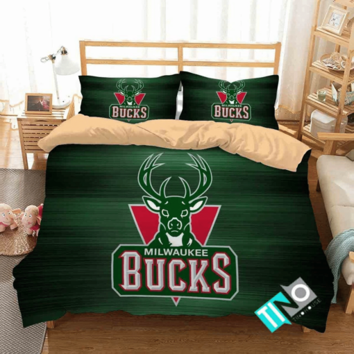 Nba Milwaukee Bucks 1 Logo 3d Duvet Cover Bedding Sets