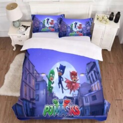 Pjmasks 3 Duvet Cover Pillowcase Bedding Sets Home Decor Quilt