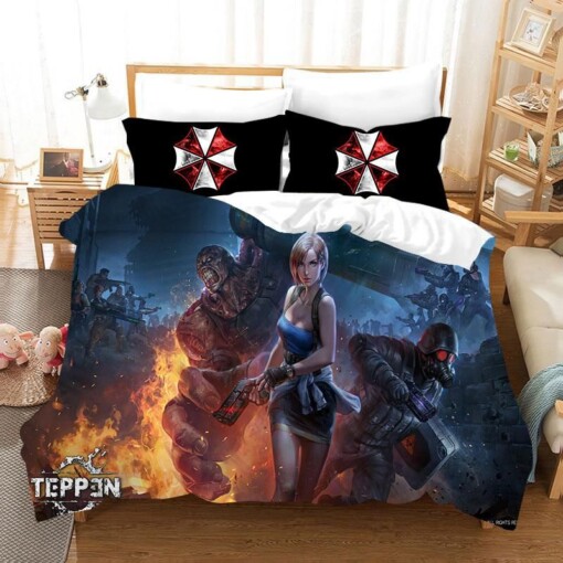 Resident Evil 12 Duvet Cover Quilt Cover Pillowcase Bedding Sets