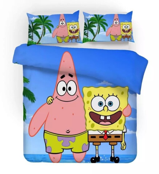 Spongebob Squarepants 5 Duvet Cover Quilt Cover Pillowcase Bedding Sets