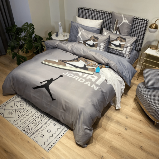 Nba Logo Luxury Air Jordan Type 03 Personalized Bedding Sets Quilt