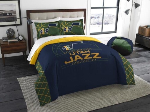 Utah Jazz Bedding Set 1 Duvet Cover 038 2 Pillow