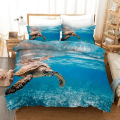 Turtle Art 06 Bedding Sets Duvet Cover Bedroom Quilt Bed