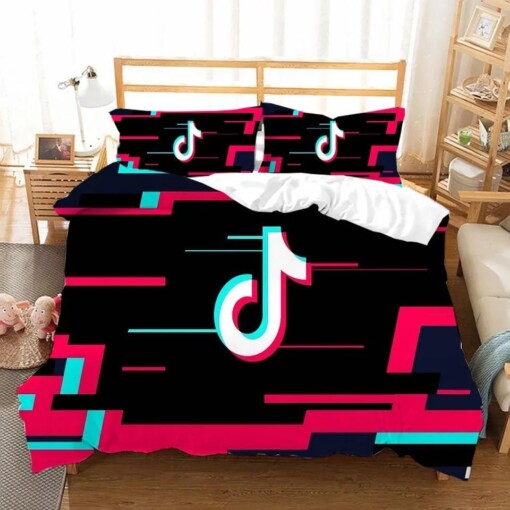 Tik Tok 18 Duvet Cover Pillowcase Bedding Sets Home Bedroom