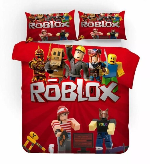 Roblox Team 39 Duvet Cover Pillowcase Bedding Sets Home Decor