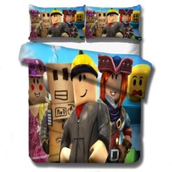 Roblox 9 Duvet Cover Quilt Cover Pillowcase Bedding Sets Bed