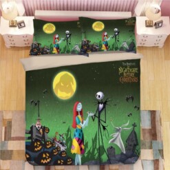 The Nightmare Before Christmas Jack Skellington 5 Duvet Cover Pillowcase