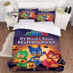 Pjmasks 2 Duvet Cover Pillowcase Bedding Sets Home Decor Quilt