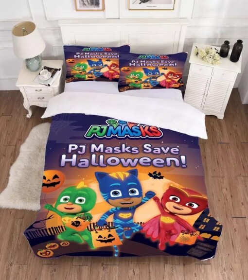 Pjmasks 2 Duvet Cover Pillowcase Bedding Sets Home Decor Quilt