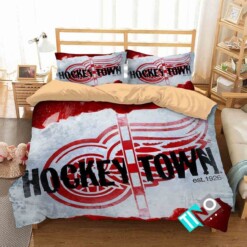 Nhl Detroit Red Wings 1 Logo 3d Duvet Cover Bedding