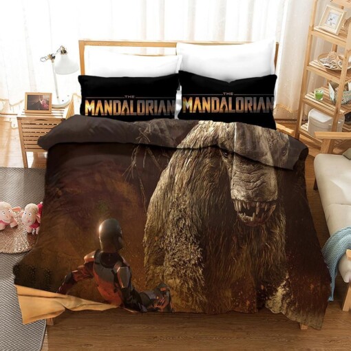 Star Wars The Mandalorian 9 Duvet Cover Pillowcase Bedding Sets