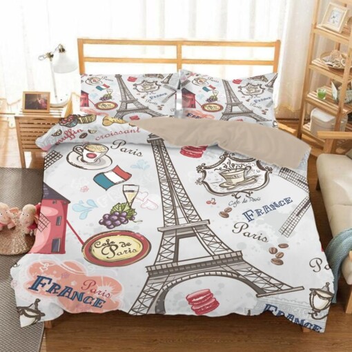 The Eiffel Tower La Tour Eiffel 11 Duvet Cover Quilt