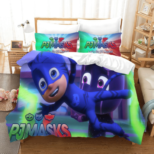 Pjmasks 27 Duvet Cover Quilt Cover Pillowcase Bedding Sets Bed