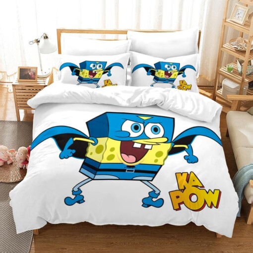 Spongebob Squarepants 27 Duvet Cover Pillowcase Bedding Sets Home Decor