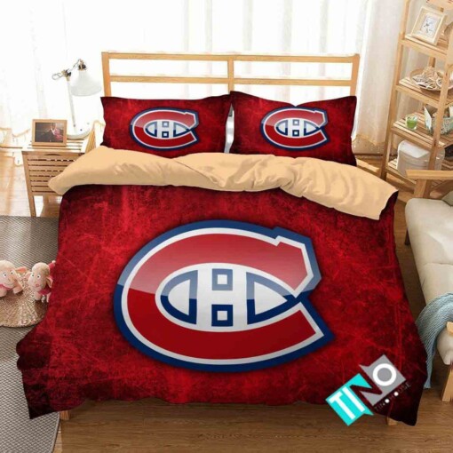 Nhl Montral Canadiens 1 Logo 3dduvet Cover Bedding Sets N