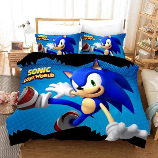 Sonic Lost World 13 Duvet Cover Pillowcase Bedding Sets Home