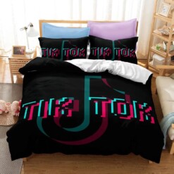 Tik Tok 4 Duvet Cover Quilt Cover Pillowcase Bedding Sets