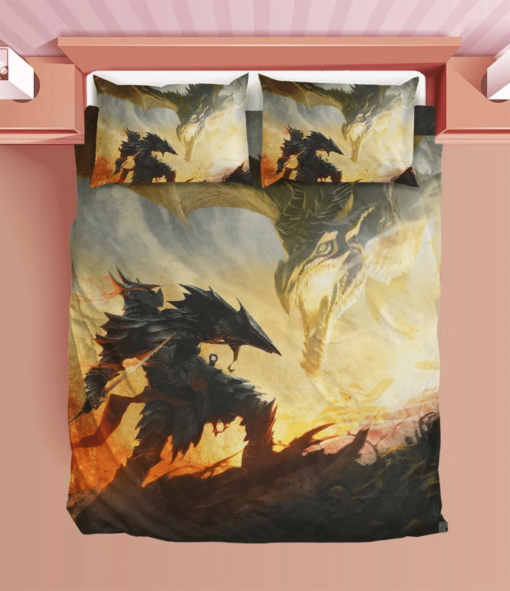 Skyrim Duvet Skyrim Bedding Sets Comfortable Gift Quilt Bed Sets