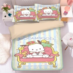 Pachacco Pochacco Pocha Pocha Chubby 3 Duvet Cover Quilt Cover