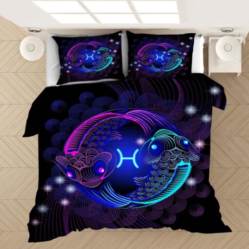 Twelve Constellations Pisces 11 Duvet Cover Quilt Cover Pillowcase Bedding