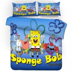 Spongebob Squarepants 8 Duvet Cover Pillowcase Bedding Sets Home Decor