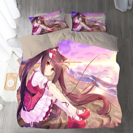 Nekopara 19 Duvet Cover Quilt Cover Pillowcase Bedding Sets Bed