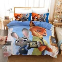 Zootopia Zootropolis 1 Duvet Cover Pillowcase Bedding Sets Home Bedroom