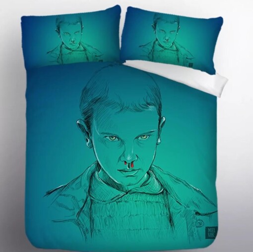 Stranger Things Eleven 21 Duvet Cover Pillowcase Bedding Sets Home