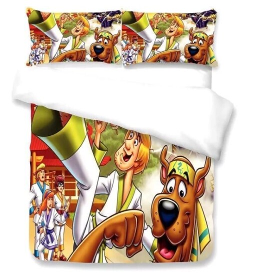 Scooby Doo 1 Duvet Cover Pillowcase Bedding Sets Home Bedroom