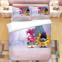 Trolls Poppy 19 Duvet Cover Quilt Cover Pillowcase Bedding Sets