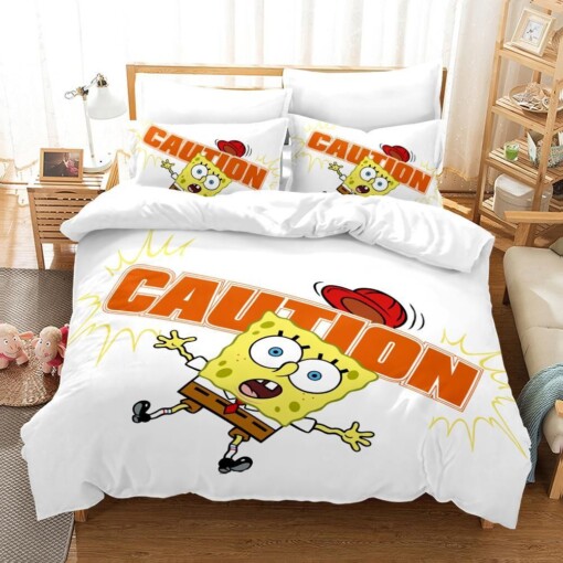 Spongebob Squarepants 35 Duvet Cover Pillowcase Bedding Sets Home Decor