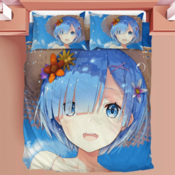 Re Zero Duvet Rem Bedding Sets Anime Girl Comfortable Gift