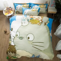 Tonari No Totoro 5 Duvet Cover Quilt Cover Pillowcase Bedding