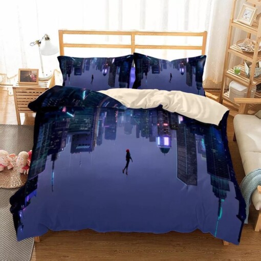 Spider Man Into The Spider Verse Miles Morales 30 Duvet Cover Pillowcase