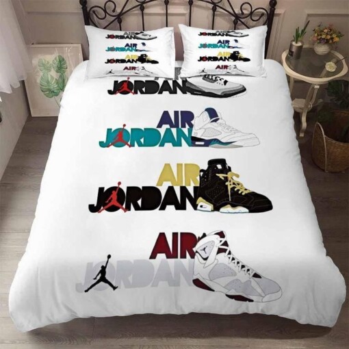White Air Jordan 3d Printed Bedding Sets Quilt Sets Duvet