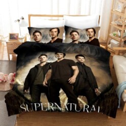 Supernatural Dean Sam Winchester 1 Duvet Cover Pillowcase Bedding Sets