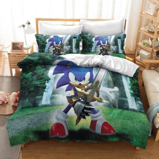 Sonic Mania 9 Duvet Cover Pillowcase Bedding Sets Home Decor