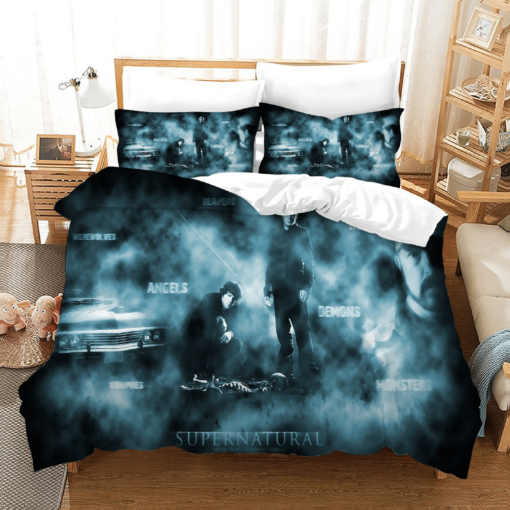 Supernatural Dean Sam Winchester 23 Duvet Cover Quilt Cover Pillowcase