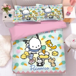 Pachacco Pochacco Pocha Pocha Chubby 2 Duvet Cover Quilt Cover