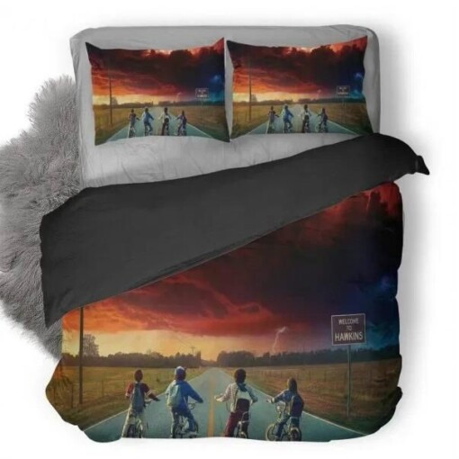 Stranger Things 3 Duvet Cover Quilt Cover Pillowcase Bedding Set