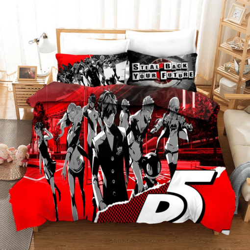 Persona 5 18 Duvet Cover Pillowcase Bedding Sets Home Bedroom