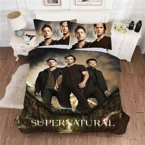 Supernatural Dean Sam Winchester 8 Duvet Cover Pillowcase Bedding Sets