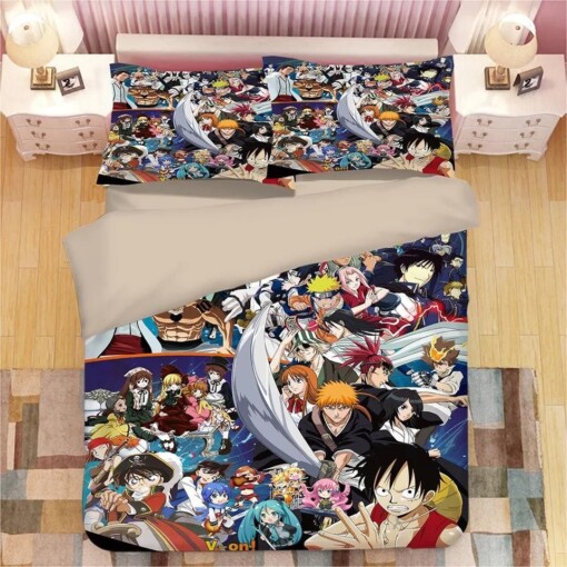 Naruto Uzumaki Naruto 4 Duvet Cover Quilt Cover Pillowcase Bedding